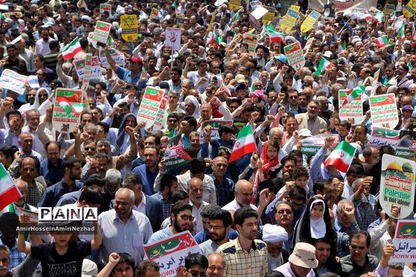 برگزاری راهپیمایی عظیم روز قدس در یزد