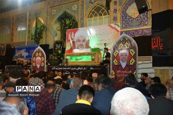 مراسم وداع با امام جمعه شهرستان کازرون