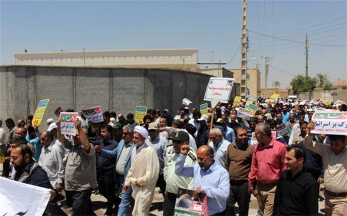 روز قدس در شبانکاره گرم و پر شور برگزار گردید