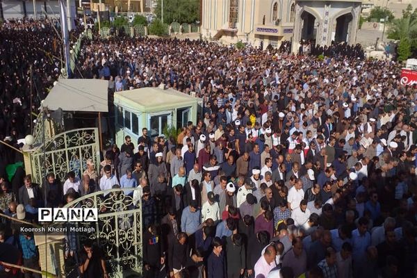 مراسم تشییع پیکر امام جمعه شهرستان کازرون