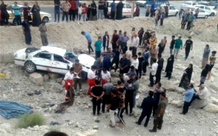 مرگ ۸ عضو یک خانواده در پی واژگونی پژو پارس در محور یاسوج ـ چرام