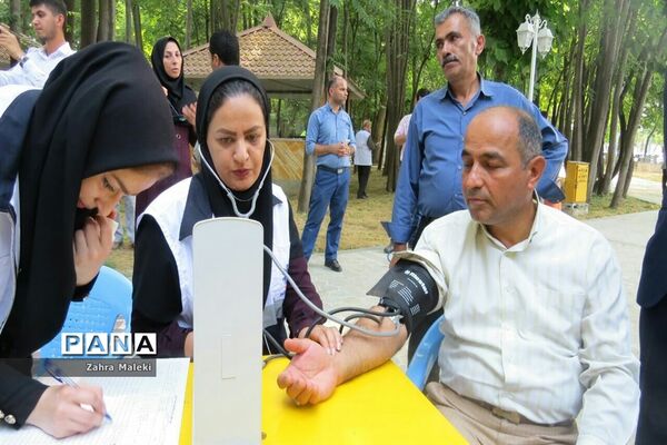 افتتاحیه طرح بسیج کنترل فشارخون درمحمودآباد