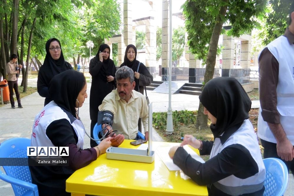 افتتاحیه طرح بسیج کنترل فشارخون درمحمودآباد