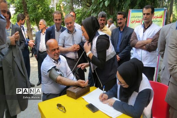 افتتاحیه طرح بسیج کنترل فشارخون درمحمودآباد