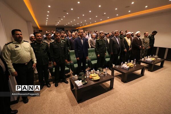 آیین تکریم و معارفه فرمانده ناحیه مقاومت بسیج سپاه کیش