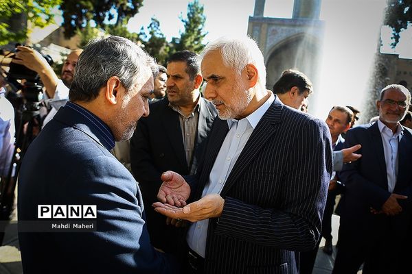 تشییع پیکر محمد رضا حافظی رئیس جامعه خیرین مدرسه ساز