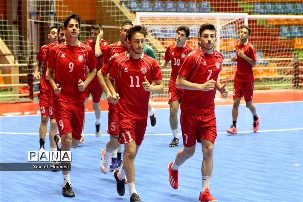 تمرین رسمی تیم‌های شرکت کننده در مسابقات فوتسال قهرمانی زیر ۲۰سال آسیا