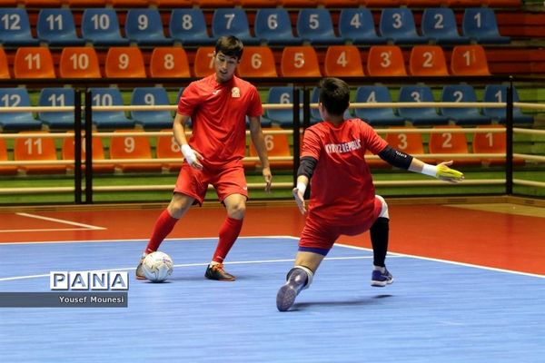 تمرین رسمی تیم‌های شرکت کننده در مسابقات فوتسال قهرمانی زیر ۲۰سال آسیا
