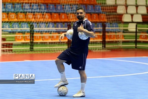 تمرین رسمی تیم‌های شرکت کننده در مسابقات فوتسال قهرمانی زیر ۲۰سال آسیا