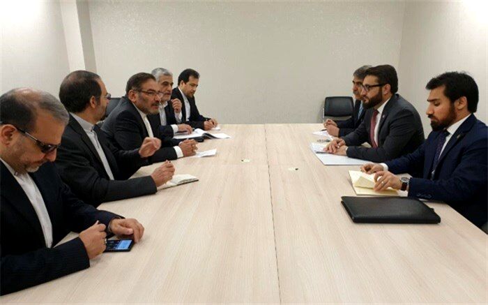 دیدار مشاور امنیت ملی رئیس‌جمهوری افغانستان با شمخانی