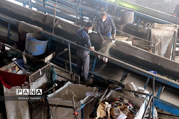 بازدید از مراکز تفکیک زباله تهران