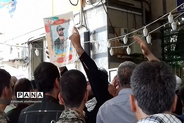 مراسم استقبال از پیکر شهید مدافع حرم در شهرستان فیروزکوه