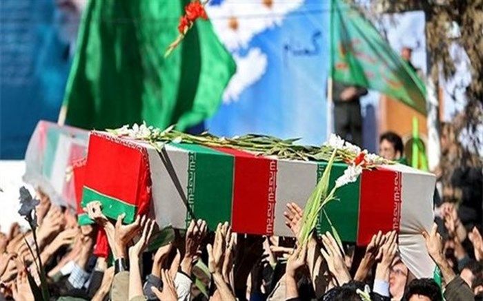 ورود پیکر دو شهید گمنام به شهرستان میناب در اولین جمعه تیرماه