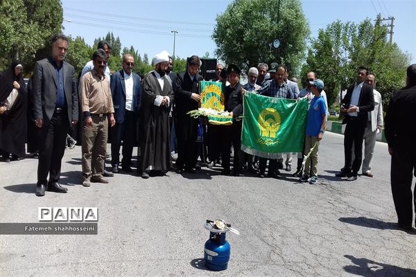 حضور کاروان خادمین آستان قدس رضوی در فیروزکوه