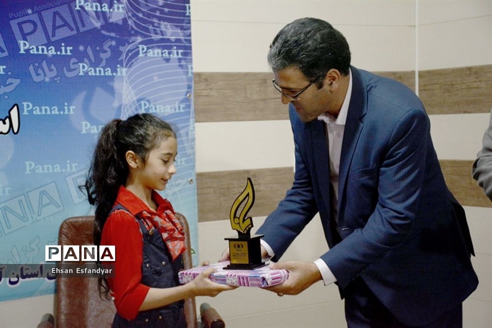 حضور  زهرا بیرامی(دختر ژله ای ) در دفتر خبرگزاری پانا آذربایجان شرقی