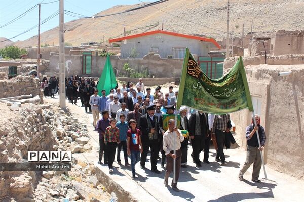 بدرقه کاروان زیرسایه خورشید از شهرستان درمیان