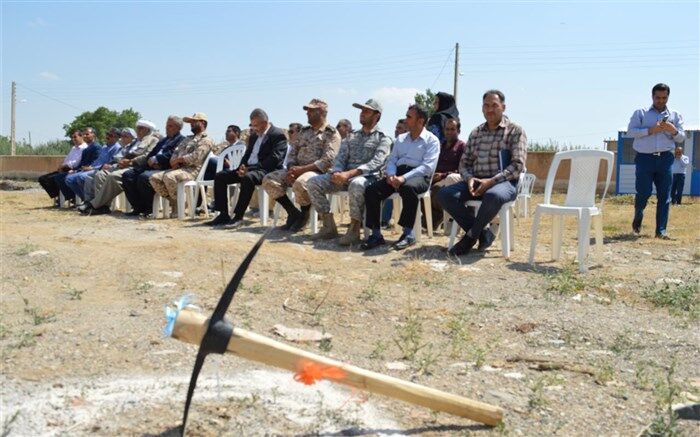 آیین کلنگ زنی مدرسه ابتدایی 6 کلاسه در دیزج مرگور برگزار شد