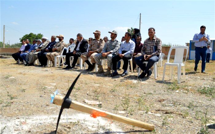 آیین کلنگ زنی مدرسه ابتدایی 6 کلاسه در دیزج مرگور برگزار شد