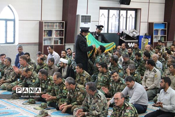 حضور کاروان زیرسایه خورشید حرم بارگاه رضوی در پادگان 04 امام رضا (ع) ارتش بیرجند