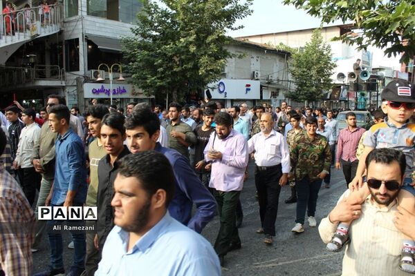 راهپیمایی هفته عفاف و حجاب در قائمشهر