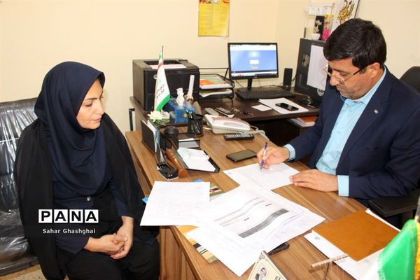 بازدید کارشناسان اداره‌کل آموزش و پرورش  و سازمان دانش آموزی استان بوشهراز پایگاه‌های اوقات فراغت تابستانی دانش آموزان منطقه آب پخش