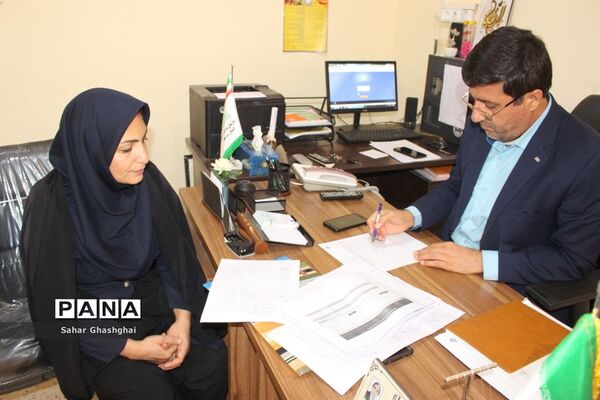 بازدید کارشناسان اداره‌کل آموزش و پرورش  و سازمان دانش آموزی استان بوشهراز پایگاه‌های اوقات فراغت تابستانی دانش آموزان منطقه آب پخش