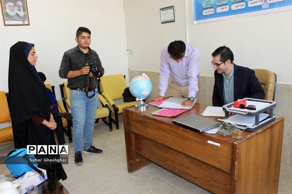 بازدید کارشناسان اداره‌کل آموزش و پرورش  و سازمان دانش آموزی استان بوشهراز پایگاه‌های اوقات فراغت تابستانی دانش آموزان منطقه آب پخش