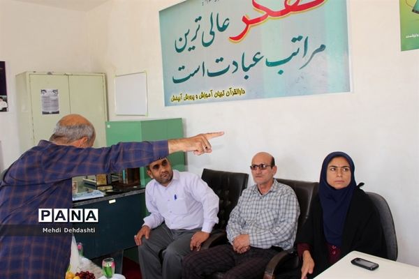 بازدید از فعالیت های دارالقرآن تبیان منطقه آب پخش  بوشهر