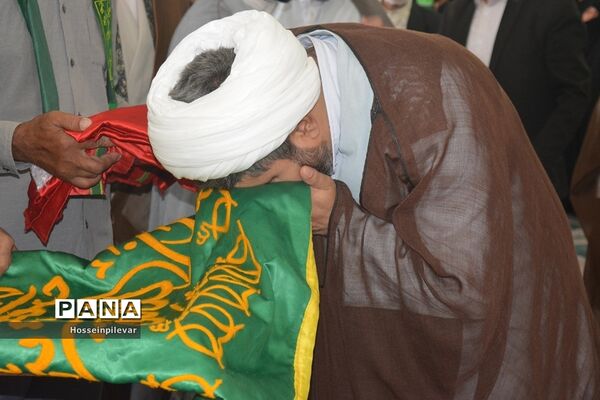 جشن دهه کرامت و حضور دومین گروه کاروان خدام رضوی در شهرستان سرایان استان خراسان جنوبی