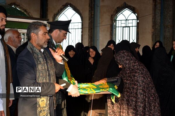 جشن دهه کرامت و حضور دومین گروه کاروان خدام رضوی در شهرستان سرایان استان خراسان جنوبی