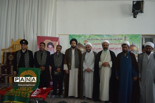 جشن دهه کرامت و حضور دومین گروه کاروان خدام رضوی در شهرستان سرایان استان خراسان جنوبی