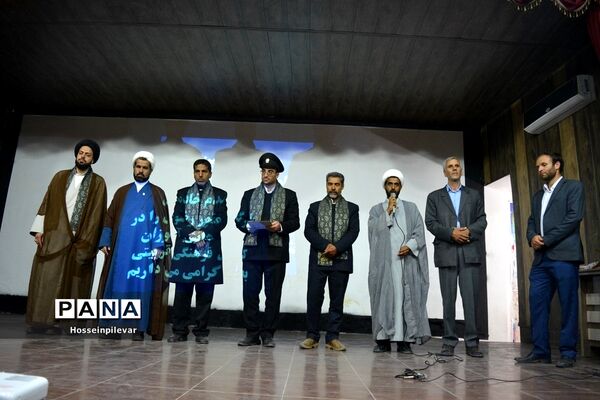 جشن دهه کرامت و حضور دومین گروه کاروان خدام رضوی در شهرستان سرایان استان خراسان جنوبی