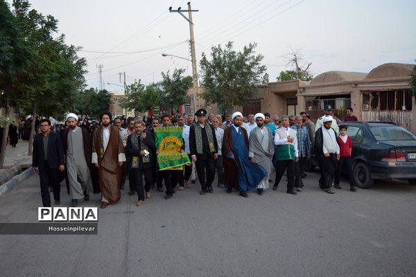 جشن دهه کرامت و حضور دومین گروه کاروان خدام رضوی در شهرستان سرایان استان خراسان جنوبی