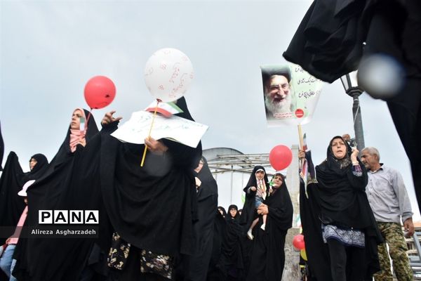 راهپیمایی هفته عفاف و حجاب در بابلسر