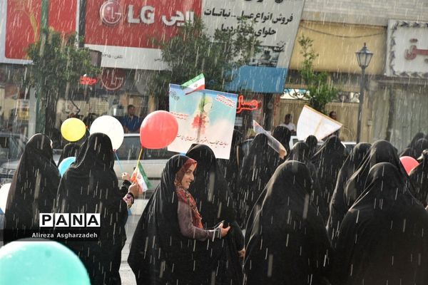 راهپیمایی هفته عفاف و حجاب در بابلسر