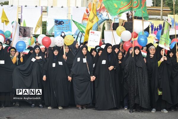 راهپیمایی هفته عفاف و حجاب در بابلسر