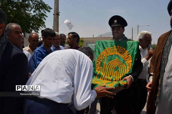 حضور دومین گروه کاروان خدام رضوی در شهرستان بشرویه استان خراسان جنوبی