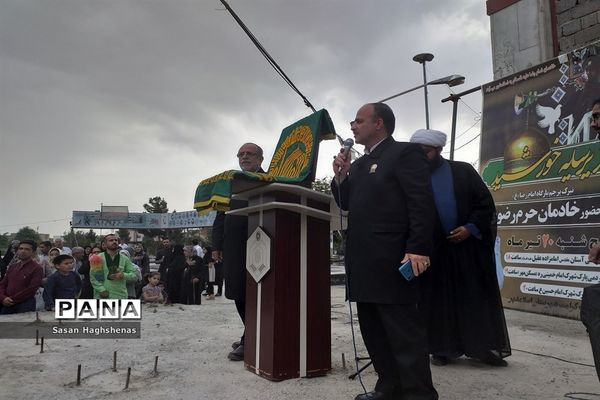 حضور خادمان آستان قدس رضوی در اسلامشهر