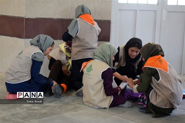 مراسم اختتامیه اردوی استانی دختران پیشتاز سازمان دانش‌آموزی فارس