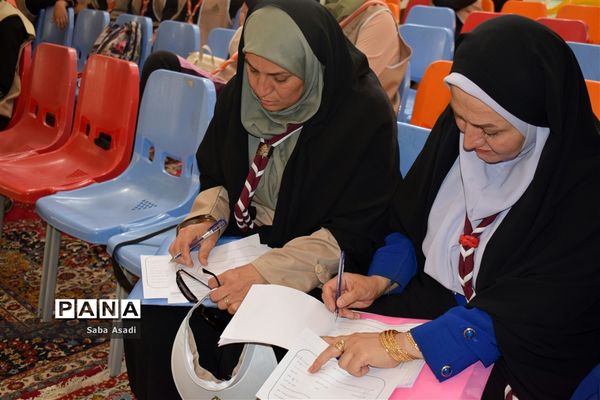 مراسم اختتامیه اردوی استانی دختران پیشتاز سازمان دانش‌آموزی فارس