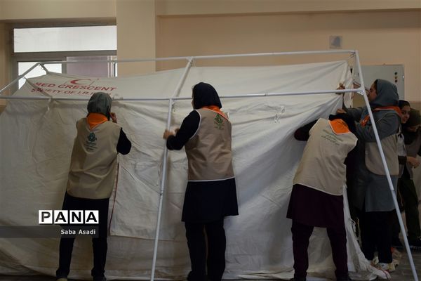 مراسم اختتامیه اردوی استانی دختران پیشتاز سازمان دانش‌آموزی فارس