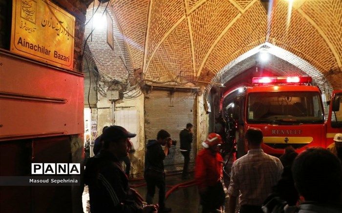 حریق در زیرزمین ساختمان لاله‌زار