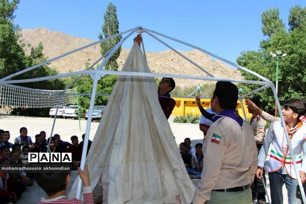 بازدید معاون پرورشی و فرهنگی اداره کل آموزش و پرورش استان از اردوی استانی پیشتازان پسر