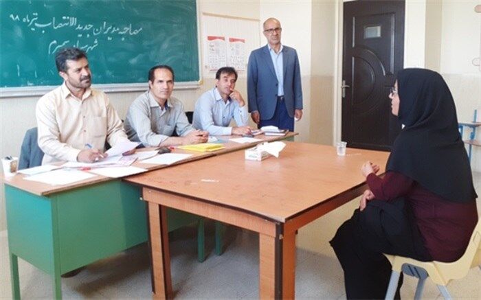 بازدید از روند مصاحبه تخصصی پذیرفته‌شدگان آزمون مدیران مدارس
