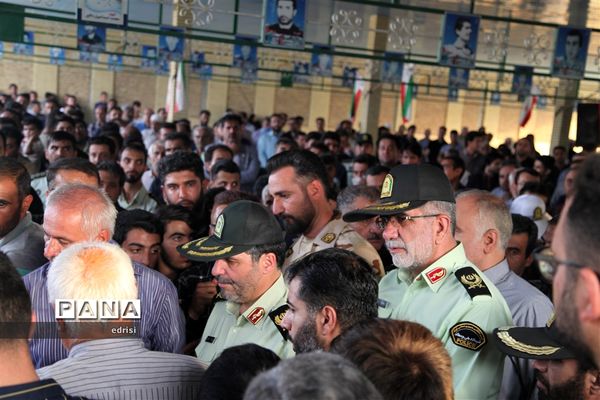 وداع باشکوه با پیکرسرهنگ شهیدعباس بهروزی درخِشت