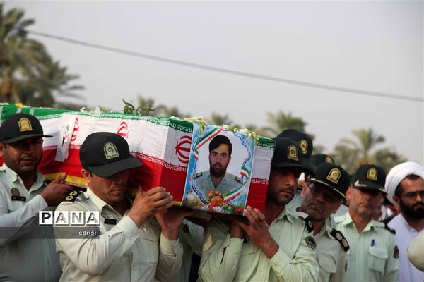 وداع باشکوه با پیکرسرهنگ شهیدعباس بهروزی درخِشت