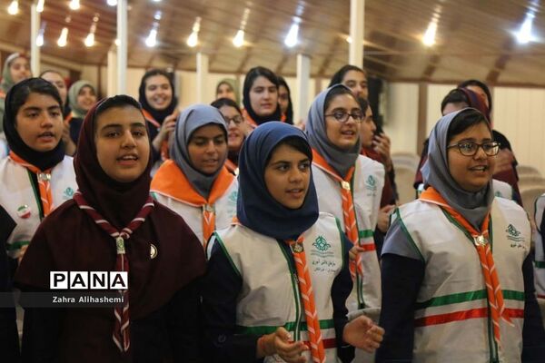 اردوی پیشتازان شهر تهران با شعار همفکری، همدلی و همکاری