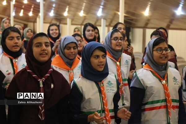 اردوی پیشتازان شهر تهران با شعار همفکری، همدلی و همکاری