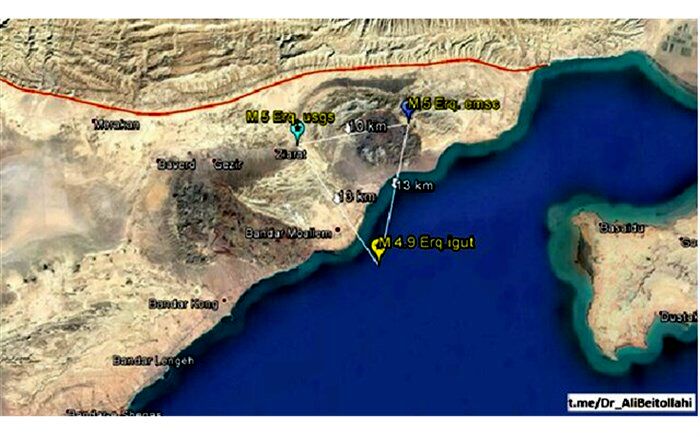 ثبت ۱۴۴۵ زمین‌لرزه در بندر کنگ طی ۱۳ سال