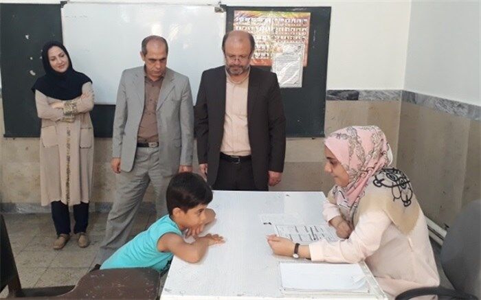 برگزاری پایگاه سنجش سلامت نوآموزان درآموزش و پرورش ناحیه یک ری